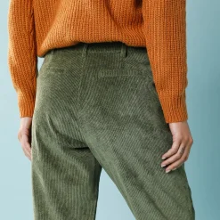 7/8-broek in velours, kleine lengtes