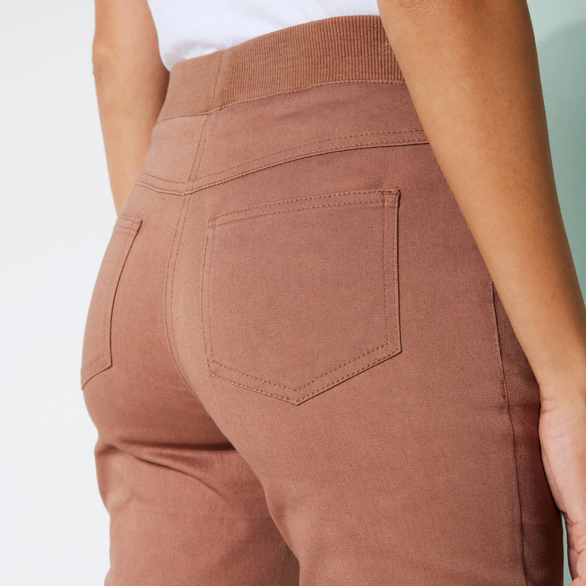 3/4-broek met elastische taille