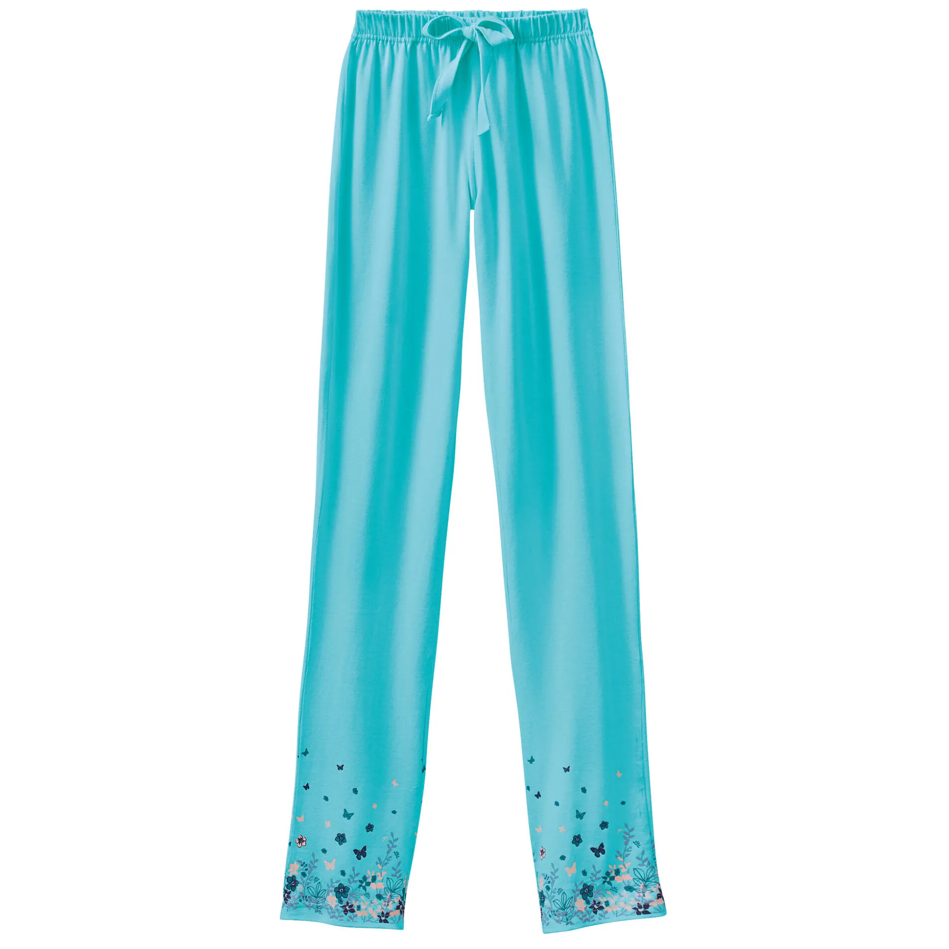 Broek met landelijke print onderaan - katoenjersey