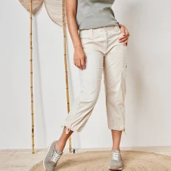7/8-broek met tailleband in tricot