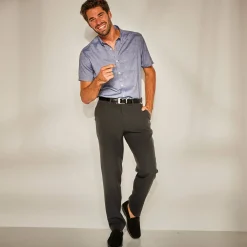 Broek met verstelbare taille zonder bandplooien - polyester