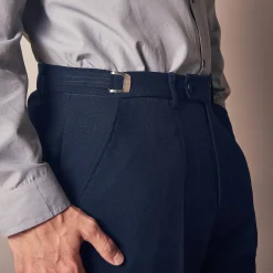 Broek met verstelbare taille zonder bandplooien - polyester