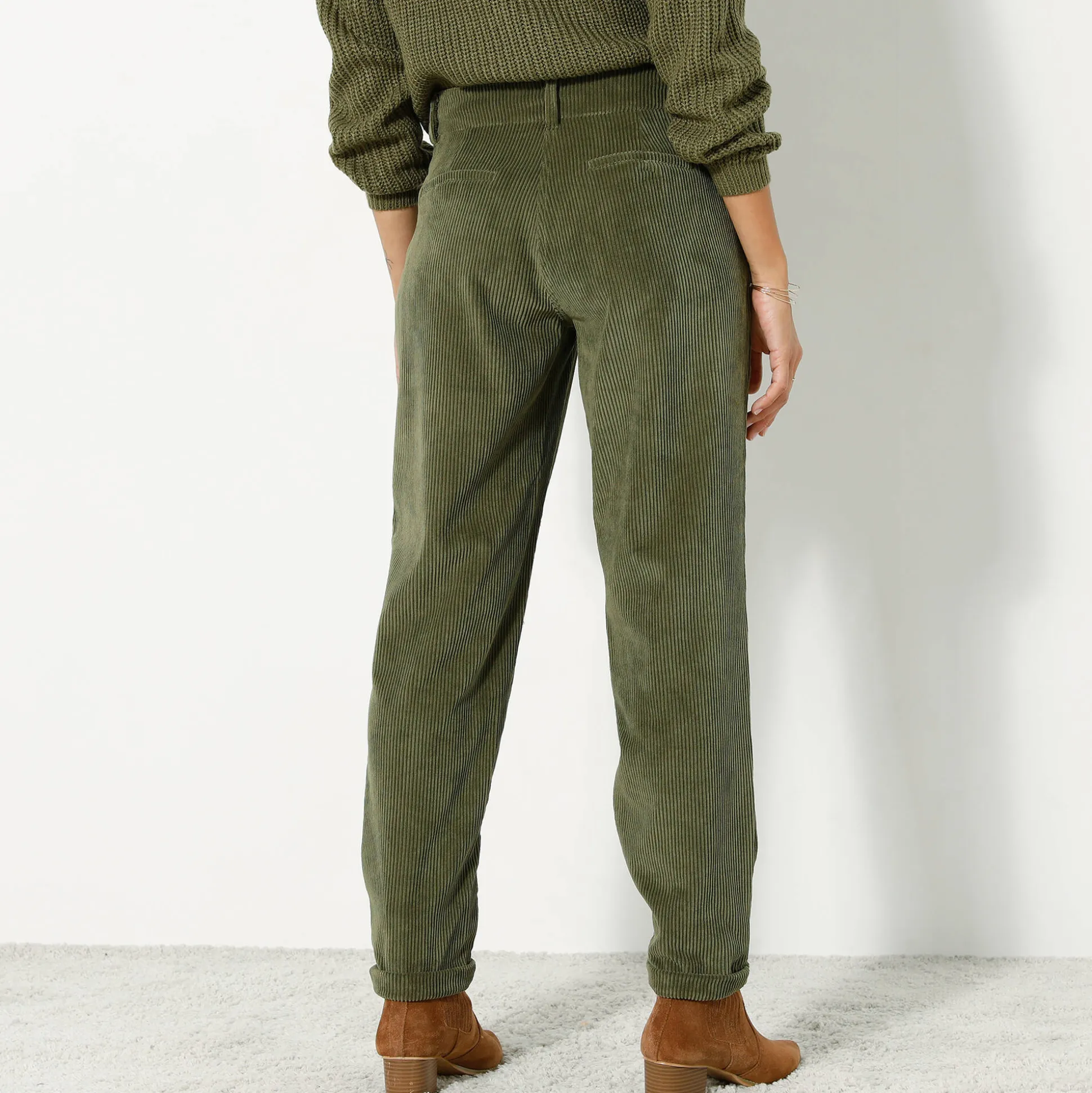 7/8-broek, velours