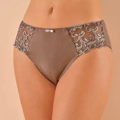 Broekje in microvezel en geborduurde tule Sienne - set van 2