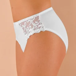 Broekje in microvezel en geborduurde tule Sienne - set van 2