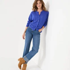 Cardigan in fantasietricot, met knoopsluiting