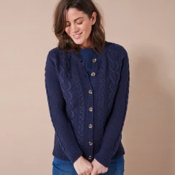 Cardigan in kabeltricot