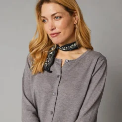 Cardigan met knoopsluiting, lamswol