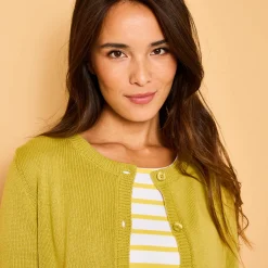 Cardigan met knoopsluiting, katoenmengeling