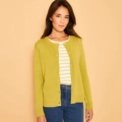Cardigan met knoopsluiting, katoenmengeling