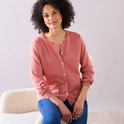 Cardigan met knoopsluiting, lamswol