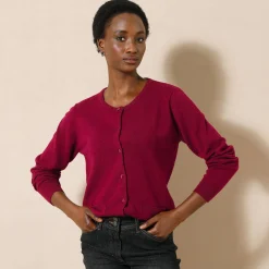 Cardigan met knoopsluiting, lamswol