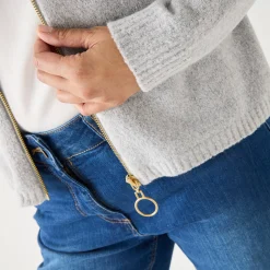 Cardigan met rits