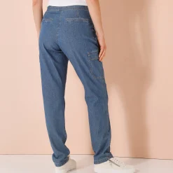 Cargojeans, licht denim
