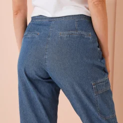 Cargojeans, licht denim