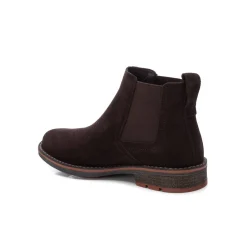Chelsea boots met leren bovenwerk