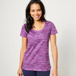 Chiné T-shirt met korte mouwen in biokatoen