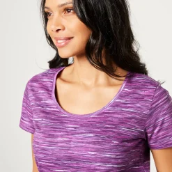 Chiné T-shirt met korte mouwen in biokatoen
