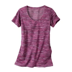 Chiné T-shirt met korte mouwen in biokatoen