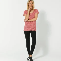 Chiné T-shirt met korte mouwen in biokatoen