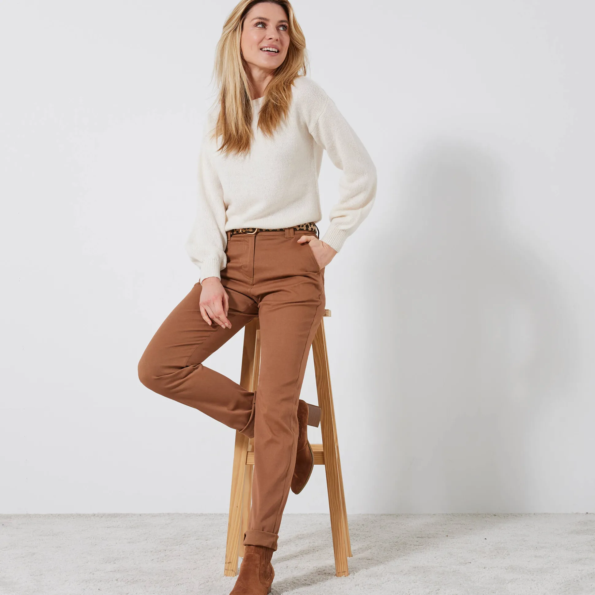 Chino stretchbroek