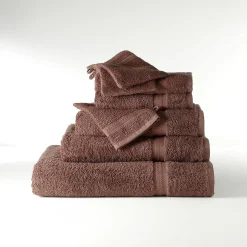 Collectie effen handdoeken 420 g/m2 met zacht comfort