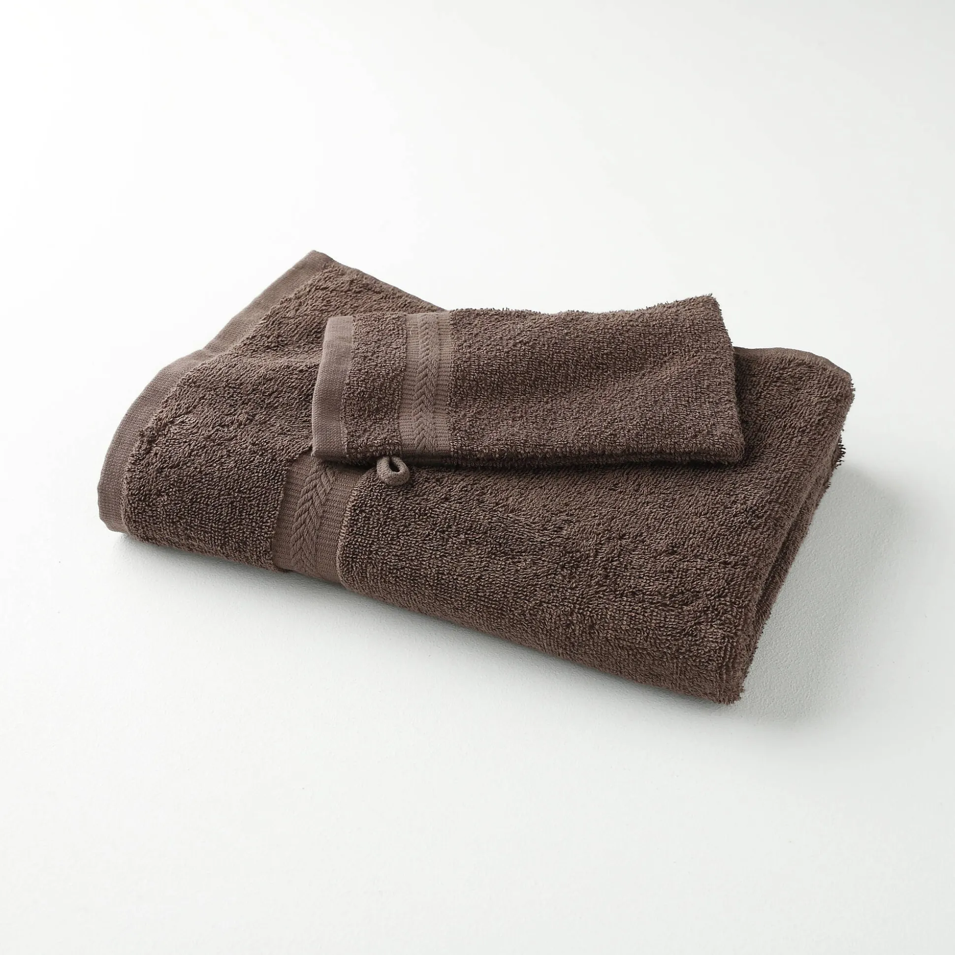 Collectie effen handdoeken 420 g/m2 met zacht comfort