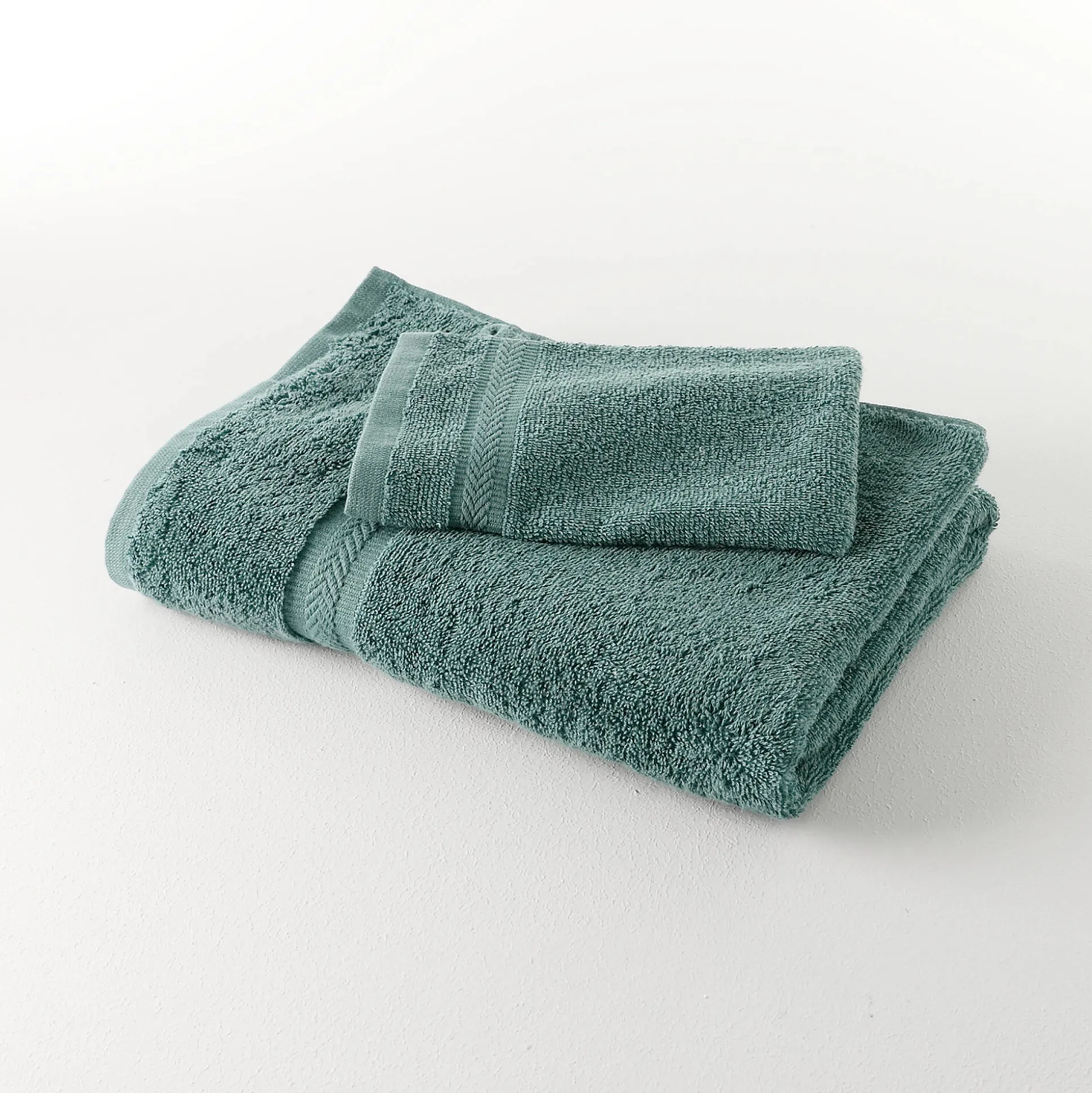 Collectie effen handdoeken 420 g/m2 met zacht comfort