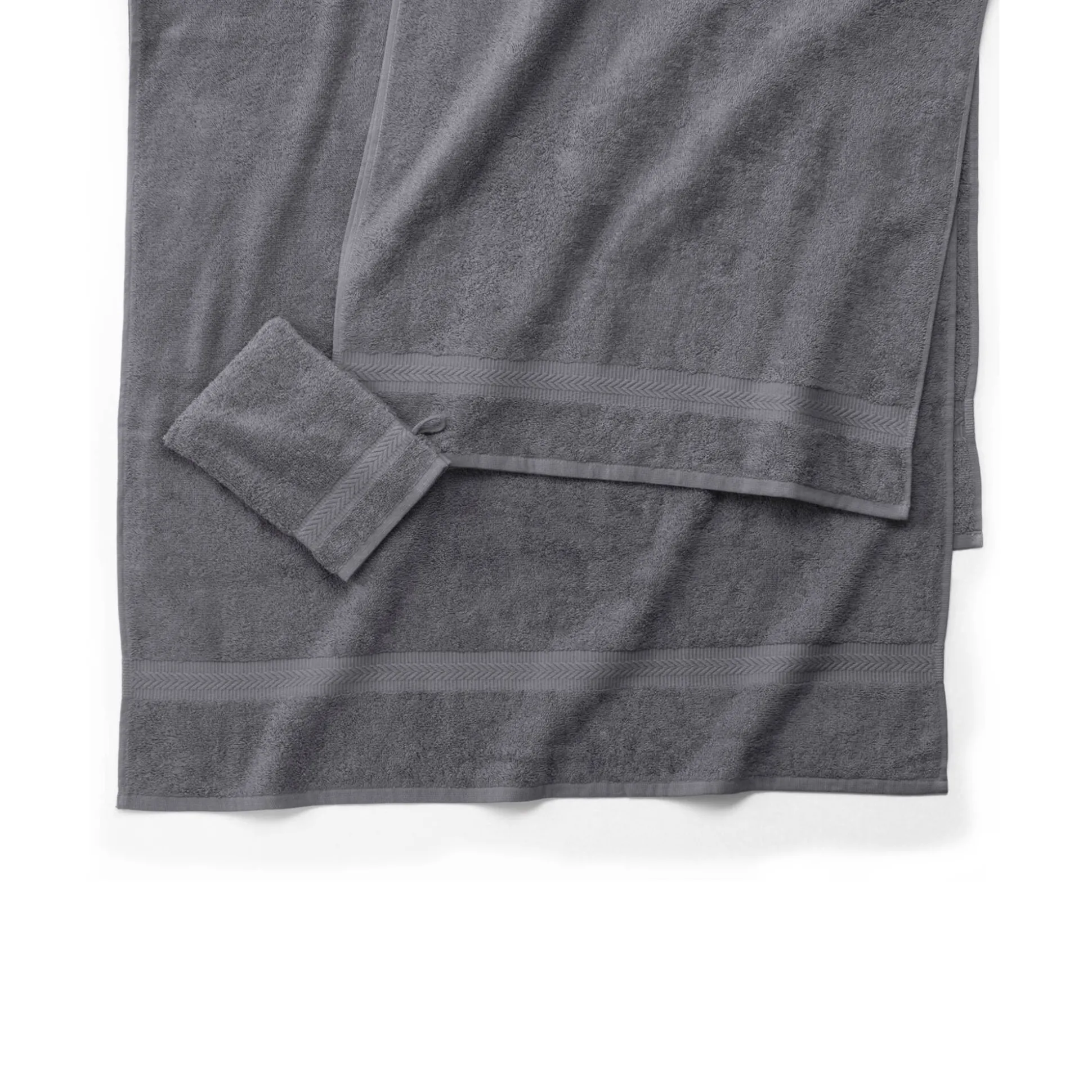 Collectie effen handdoeken 420 g/m2 met zacht comfort