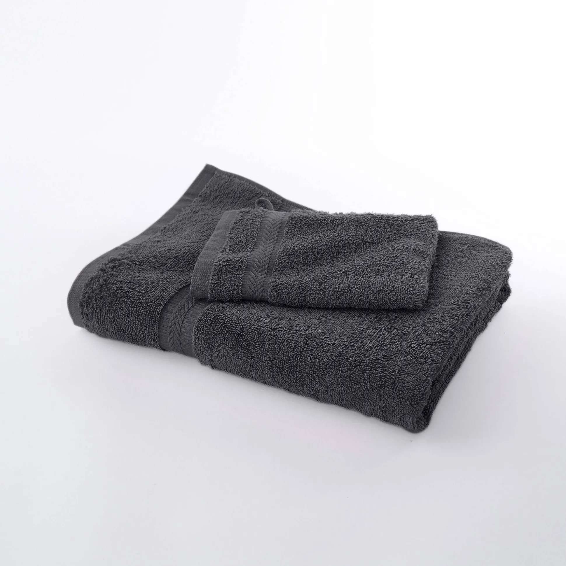Collectie effen handdoeken 420 g/m2 met zacht comfort