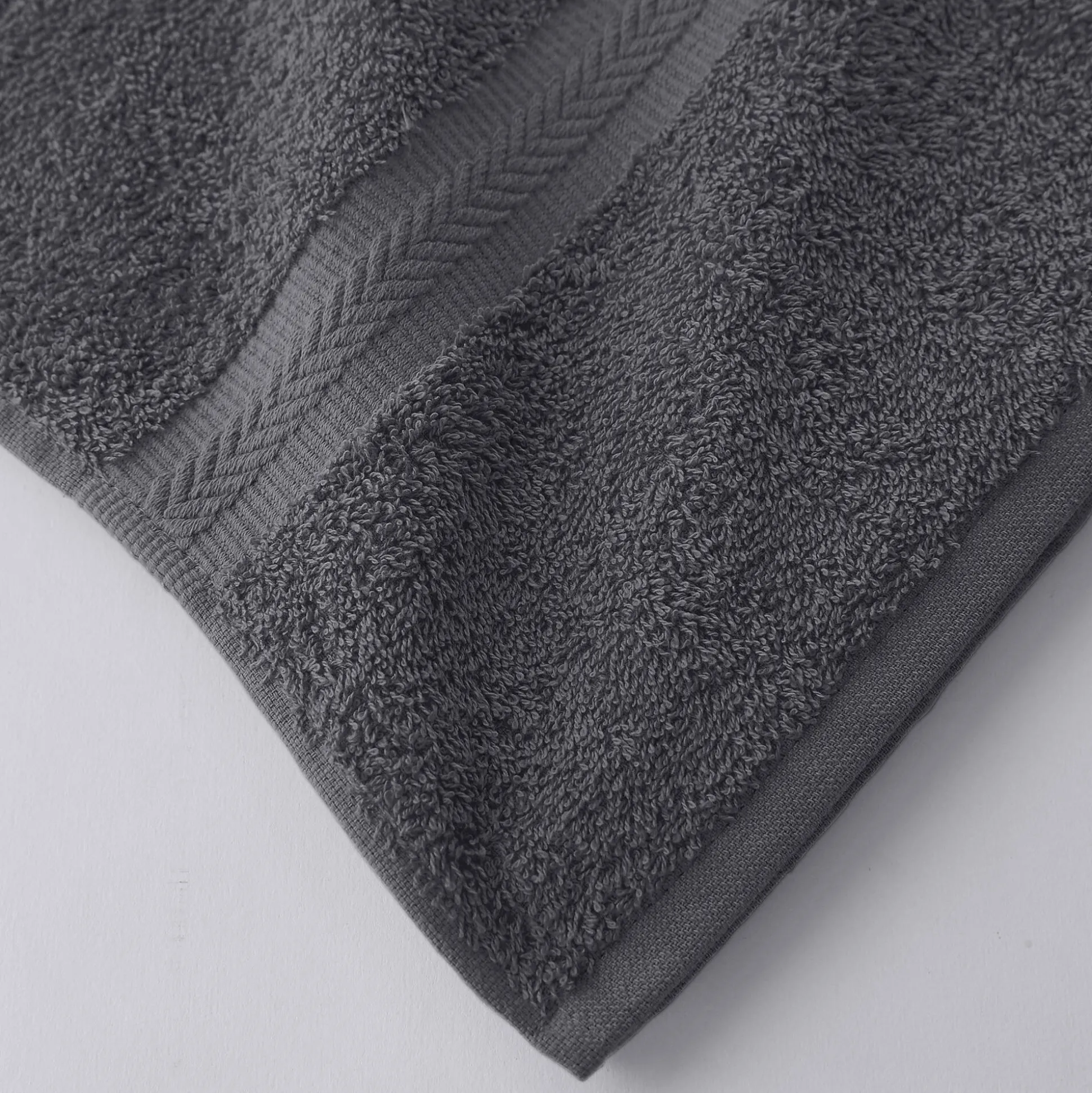 Collectie effen handdoeken 420 g/m2 met zacht comfort