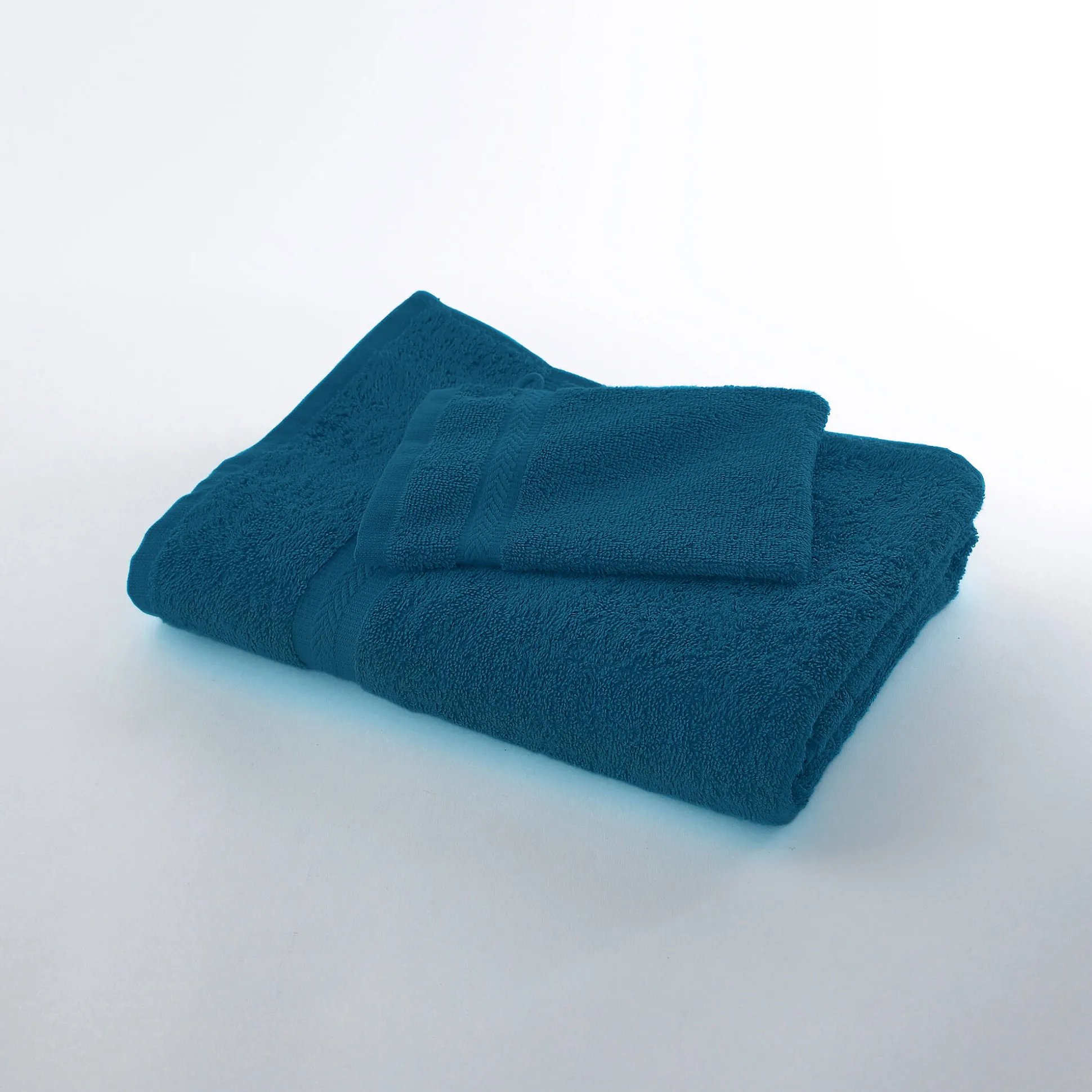 Collectie effen handdoeken 420 g/m2 met zacht comfort