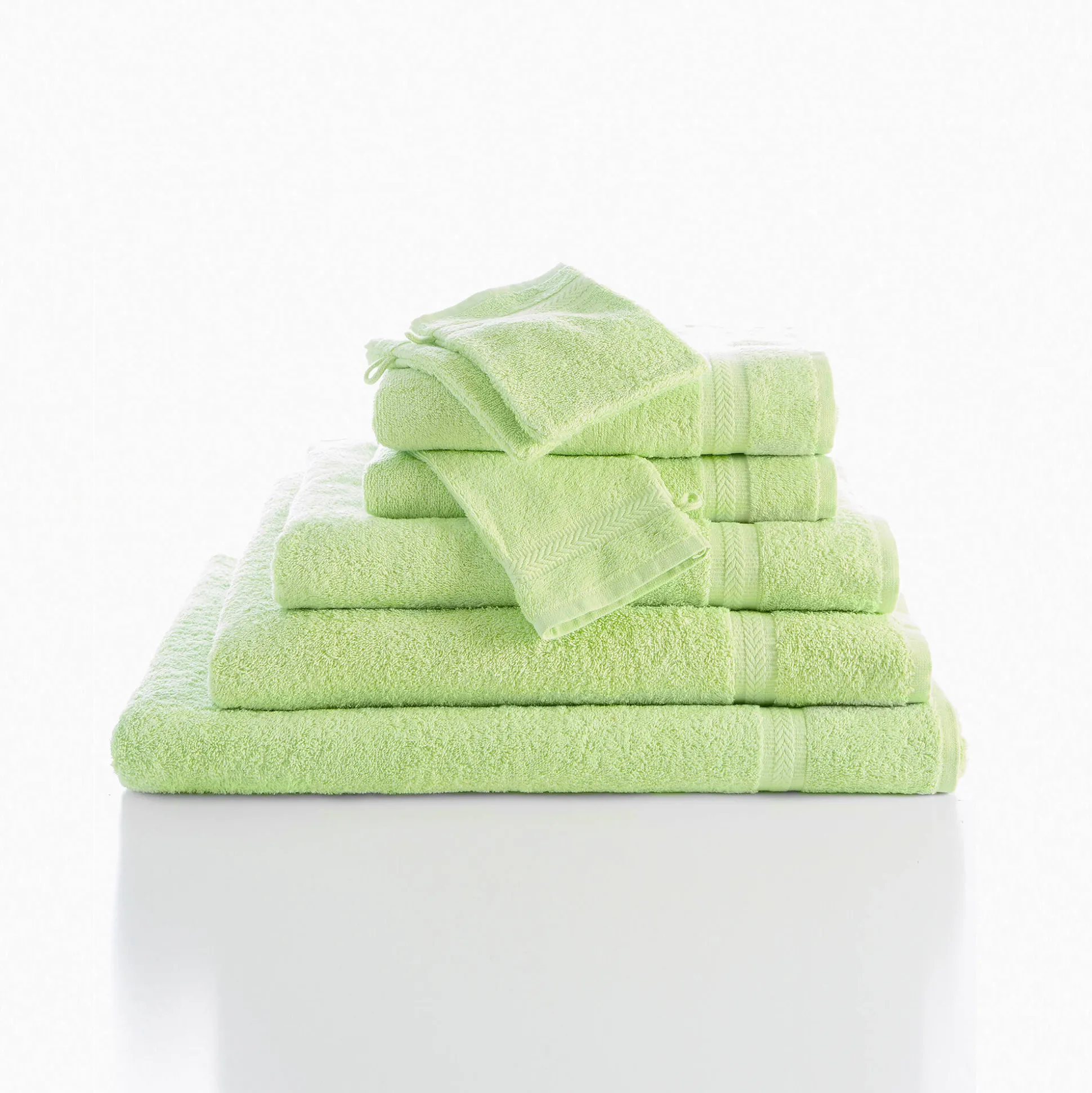 Collectie effen handdoeken 420 g/m2 met zacht comfort