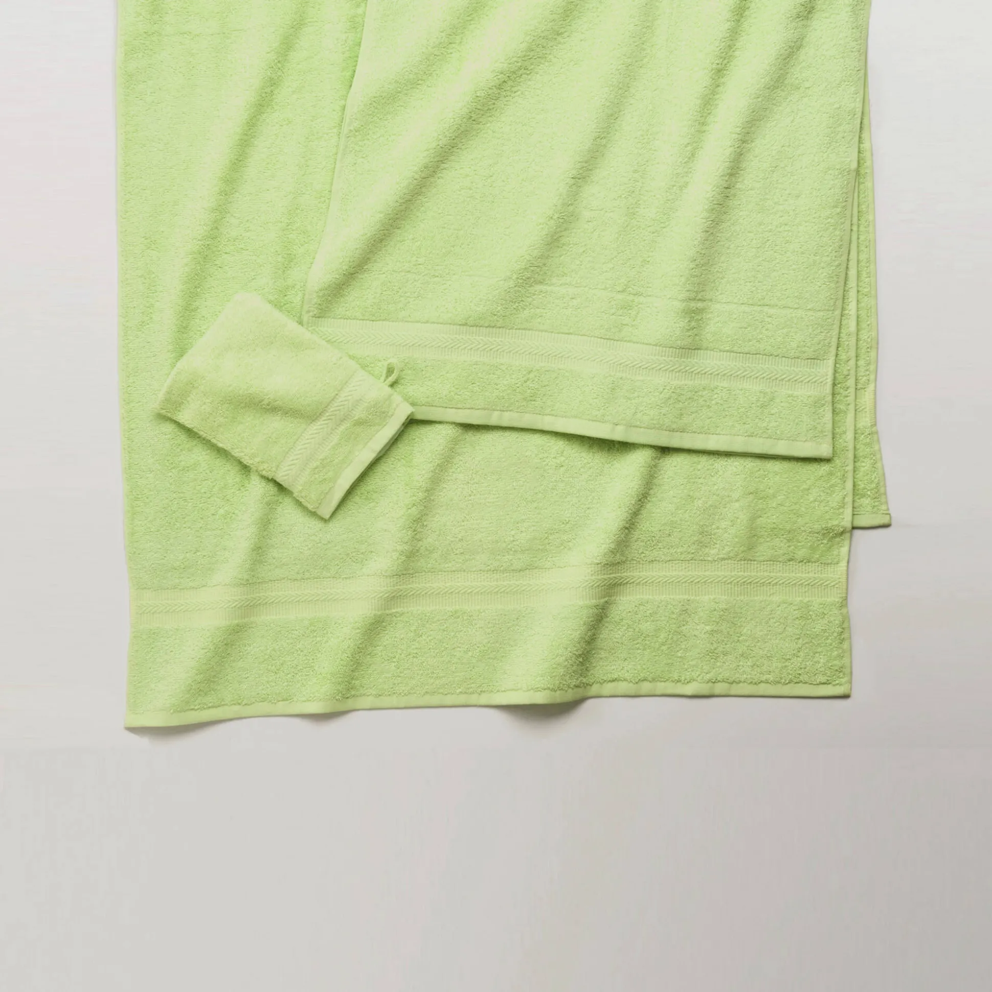 Collectie effen handdoeken 420 g/m2 met zacht comfort