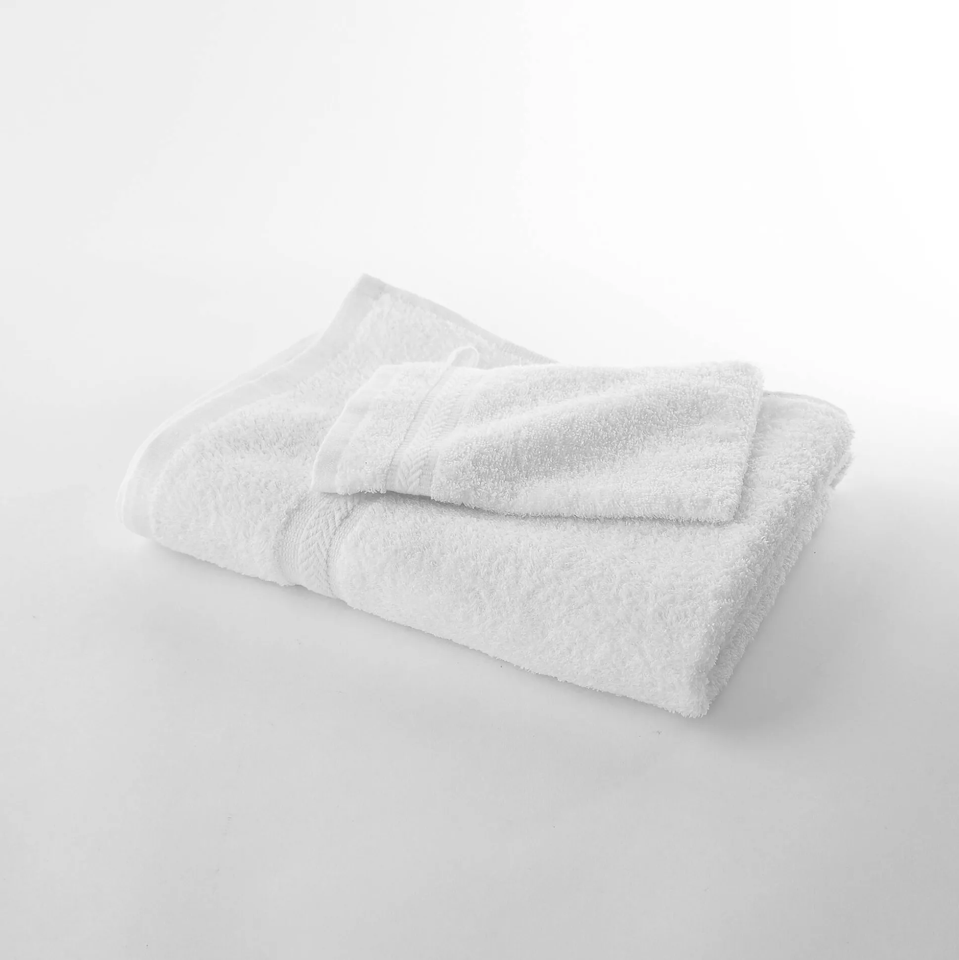 Collectie effen handdoeken 420 g/m2 met zacht comfort