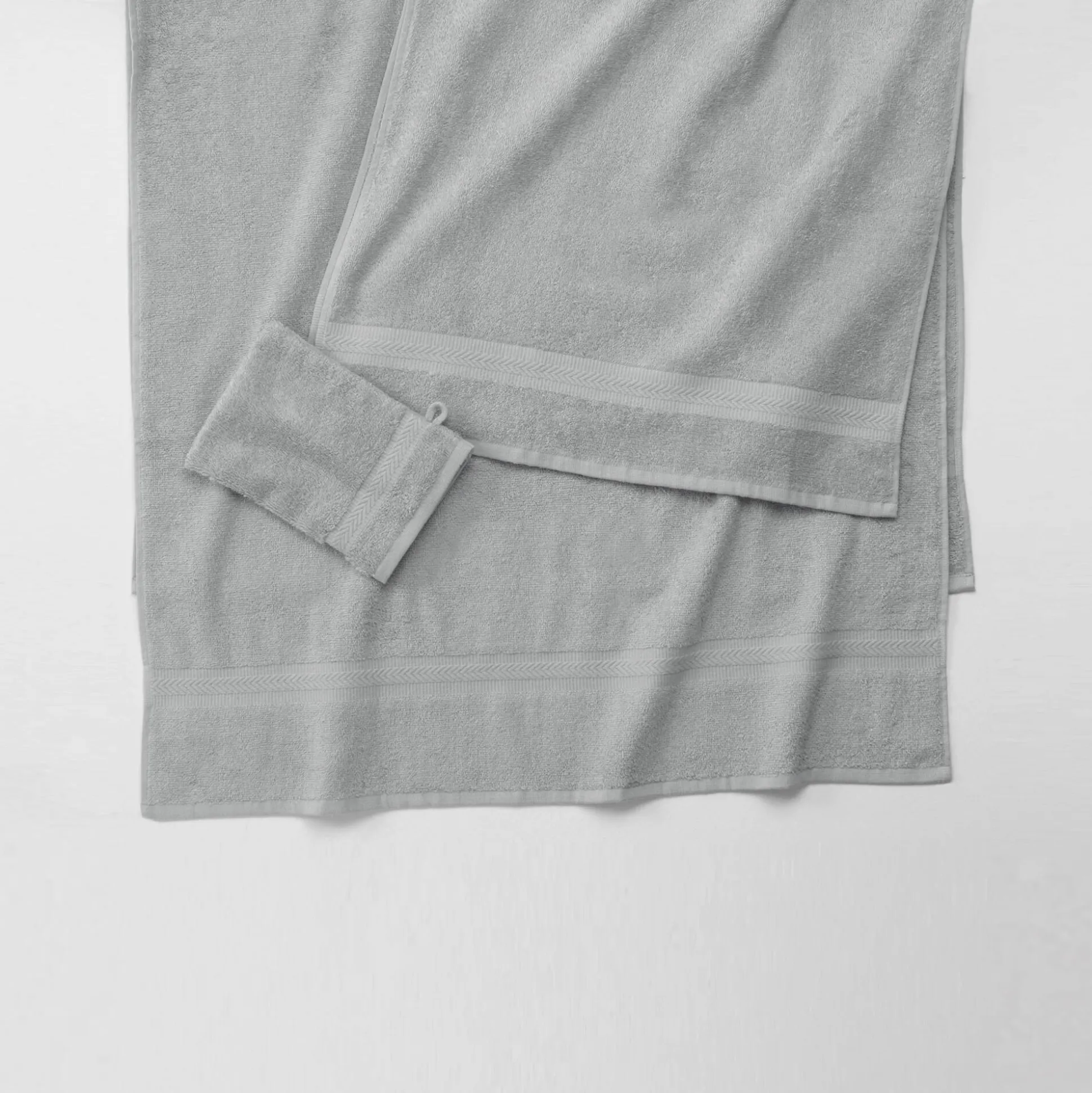 Collectie effen handdoeken 420 g/m2 met zacht comfort