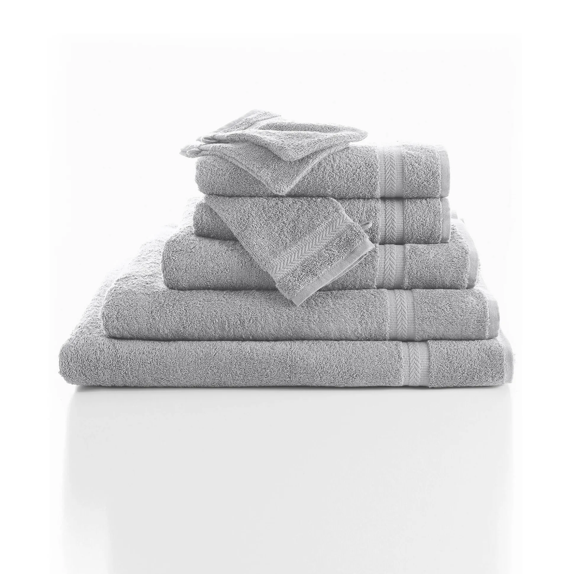Collectie effen handdoeken 420 g/m2 met zacht comfort