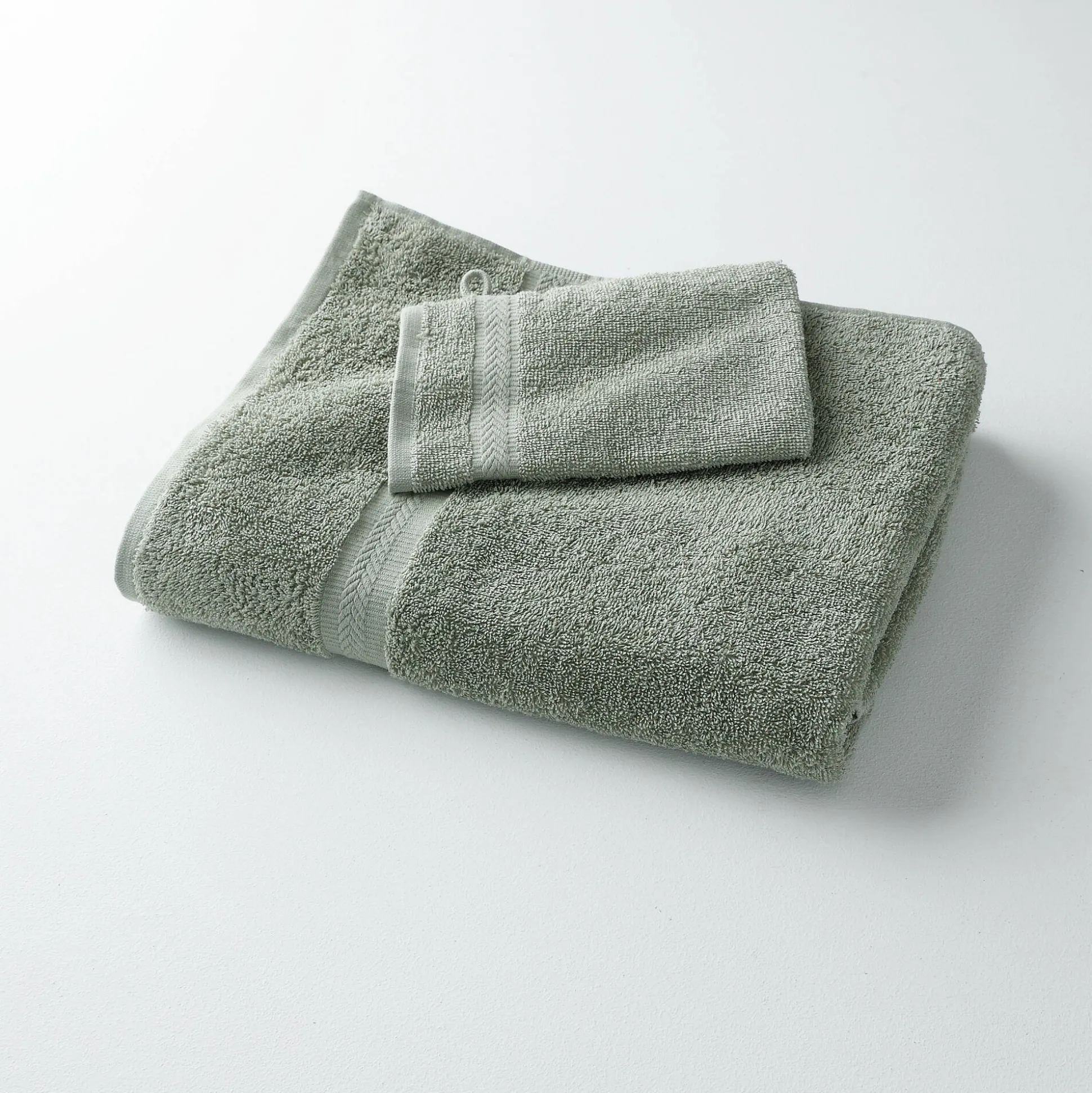 Collectie effen handdoeken 420 g/m2 met zacht comfort