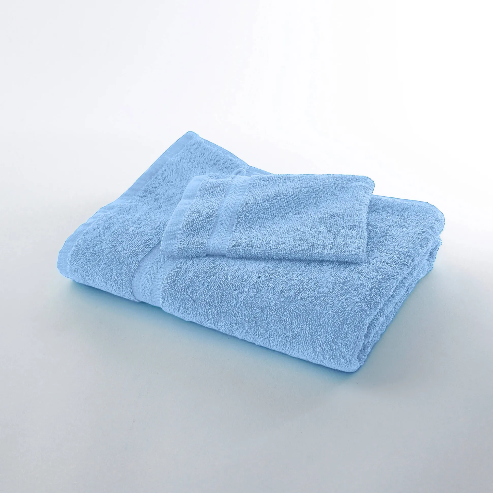 Collectie effen handdoeken 420 g/m2 met zacht comfort