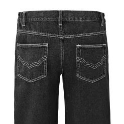 Comfortabele jeans met elastische tailleband - binnenpijplengte 82 cm