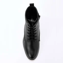 Comfortabele leren bottines met veters
