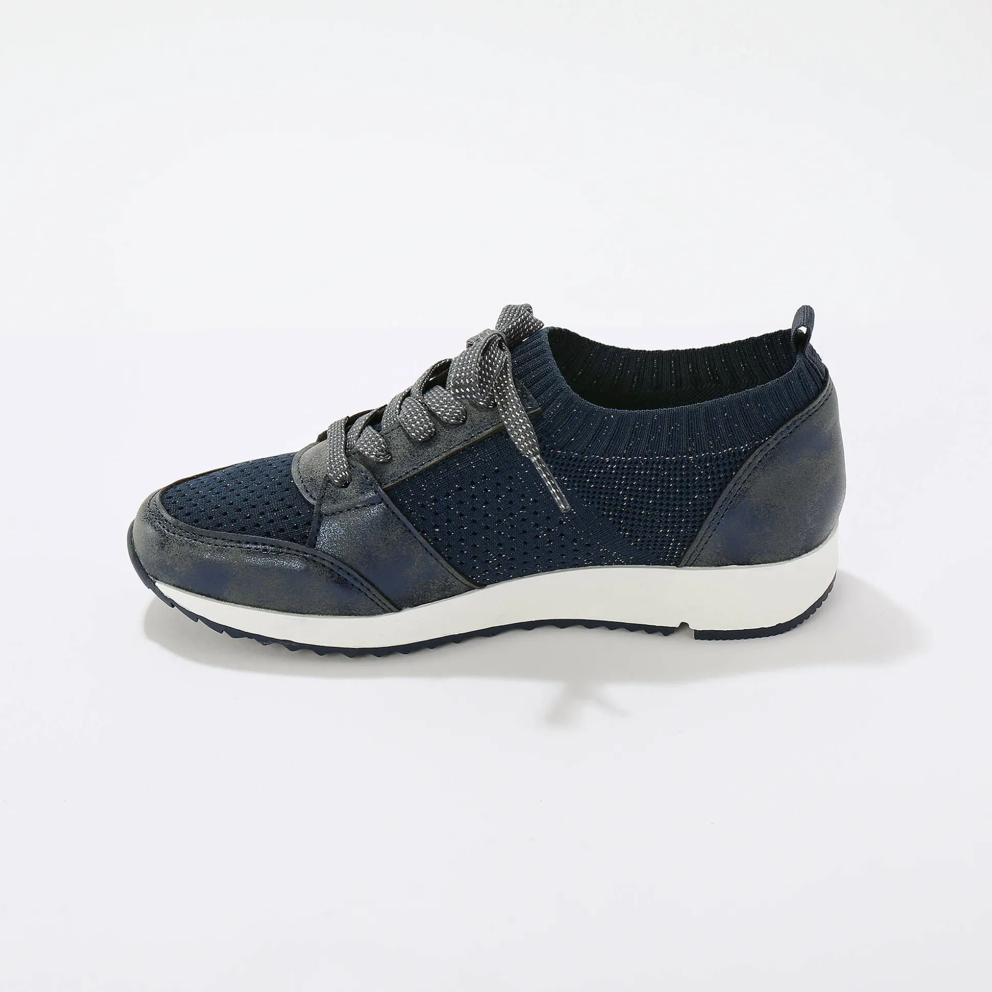 Comfortabele sneakers met fantasietricot