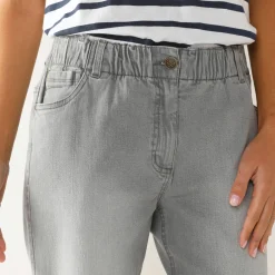 Comfortabele stretchjeans in 'mom' model, elastische taille