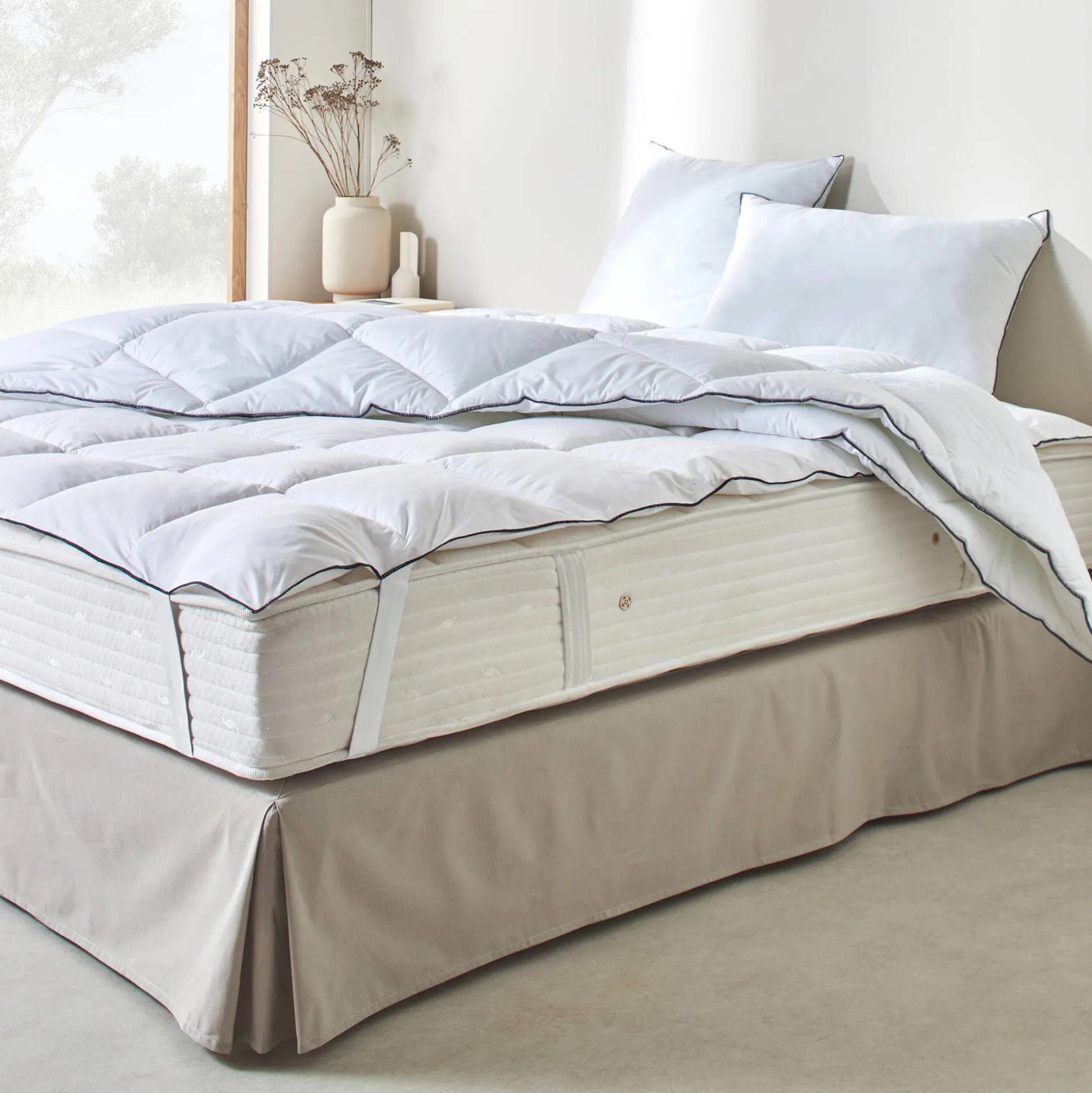 Comfortabele topdekmatras, made in France, 'Timeless' collectie, EDONA