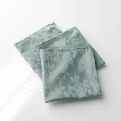 Damast tafellaken met bladerenprint Colombine®
