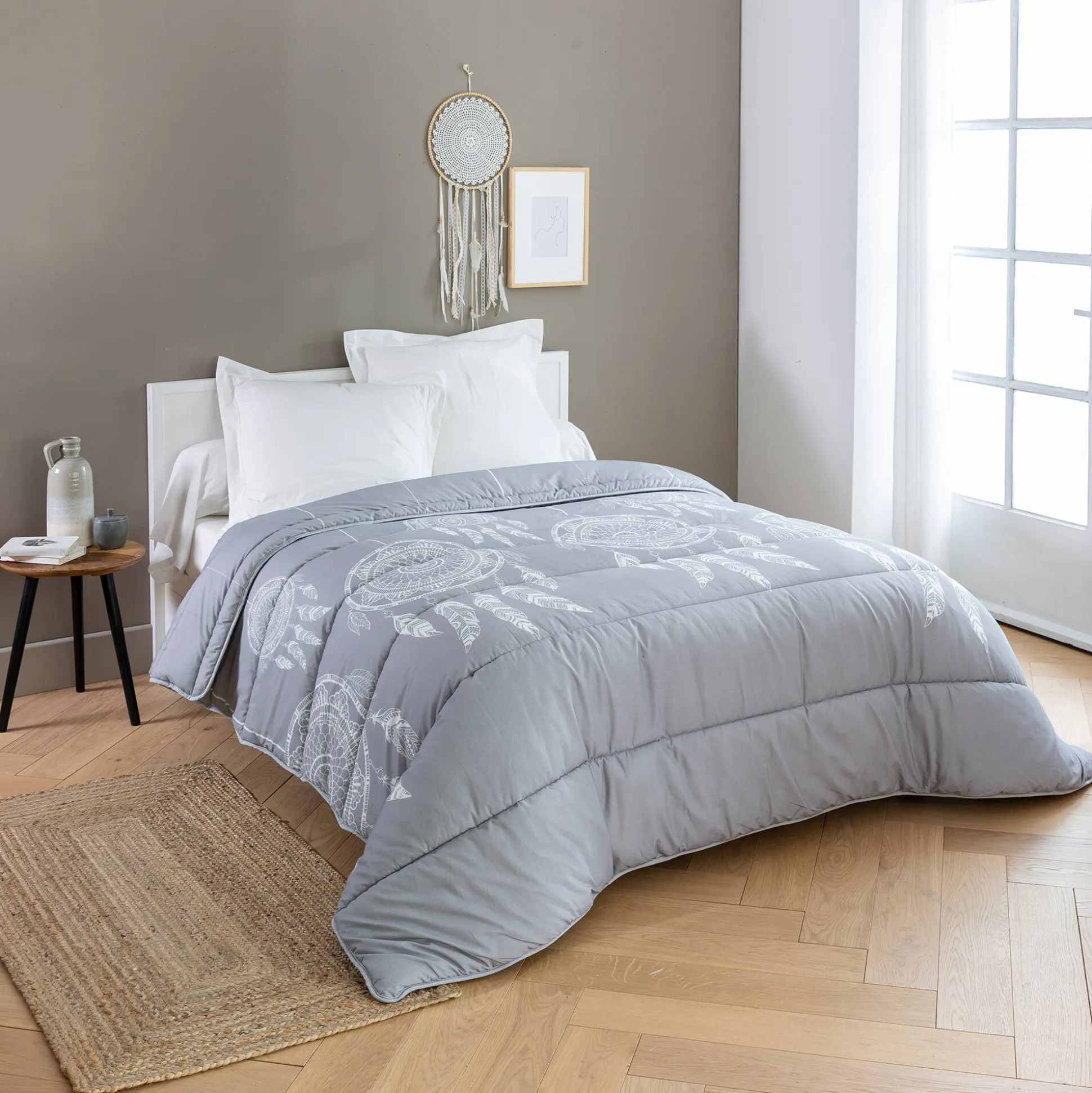 Dekbed in bedrukt katoen Tea - 400 g/m2