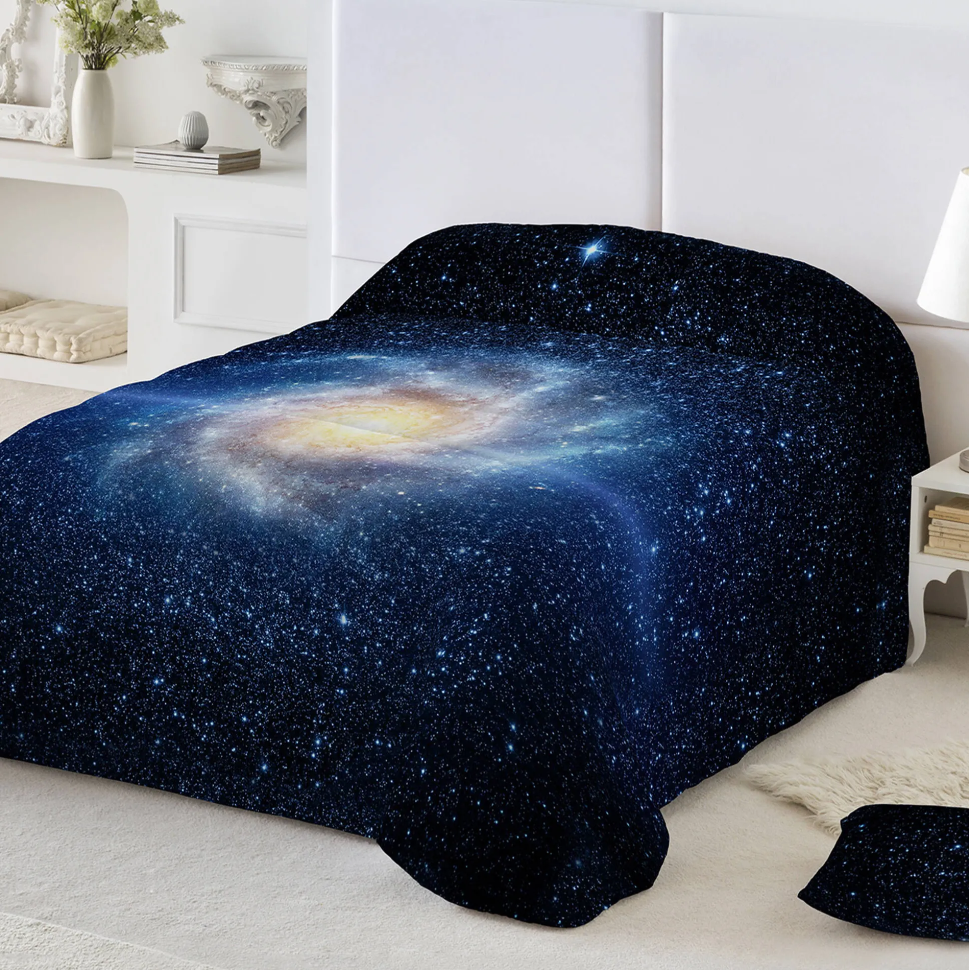 Dekbed in bedrukte microvezel Galaxy 200g/m2