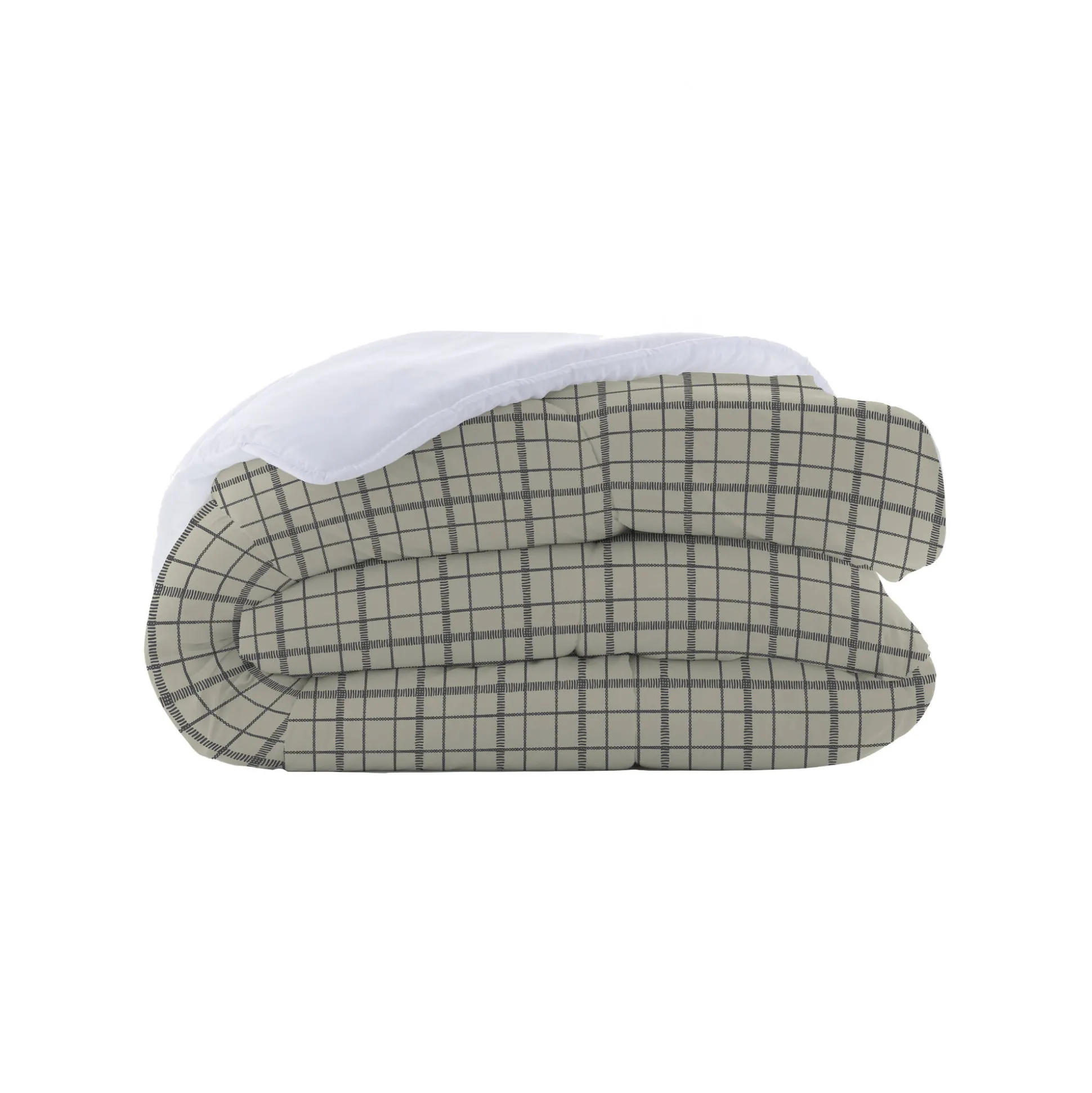 Dekbed in microvezel met ruitenprint 200 g/m²
