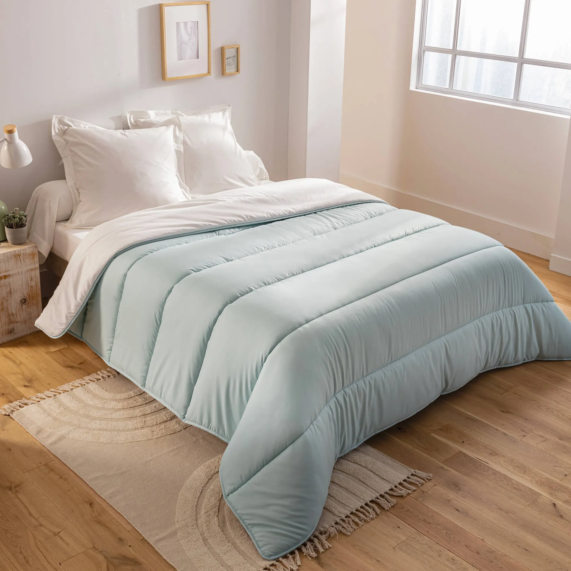Dekbed in microvezel met Pastel print 400g/m2