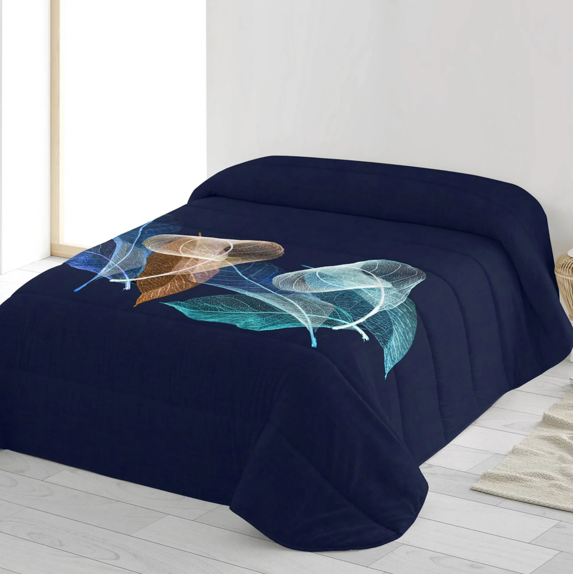 Dekbed in microvezel met 'harmonie' print, 200 g/m2